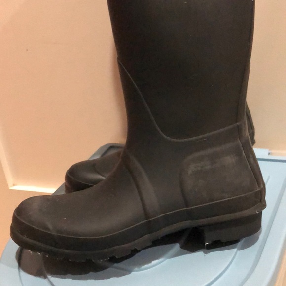 Navy Blue Hunter Boots - Picture 2 of 6